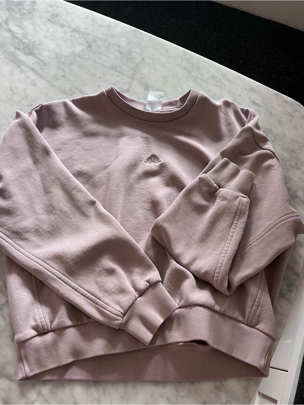 Adidas Women’s Light Mauve Crewneck Sweatshirt